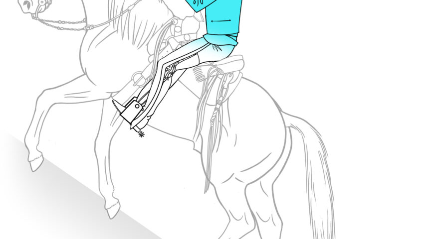 Postura del jinete en subidas y bajadas muy pronunciadas