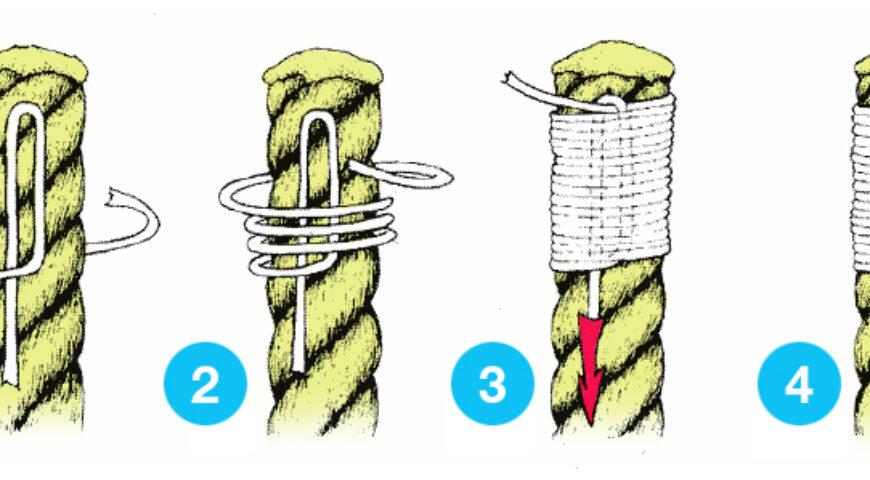 Amarre para impedir que el extremo de una cuerda, reata o mecate se abra