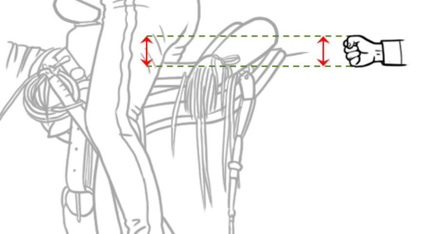 Largo correcto de las arciones