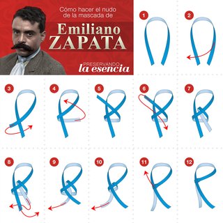 Cómo hacer el nudo de la mascada que usaba Zapata