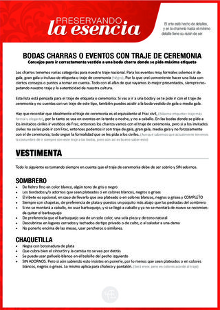 EL TRAJE DE CEREMONIA O ETIQUETA