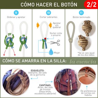 INSTRUCTIVO PARA HACER: Gaza, botón, rozadera y escobetilla