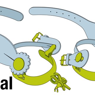 Materiales de las partes de las espuelas