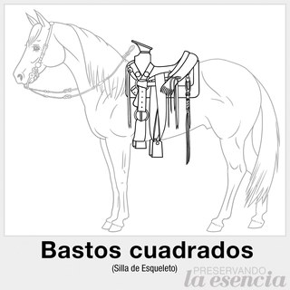 Silla de bastos cuadrados