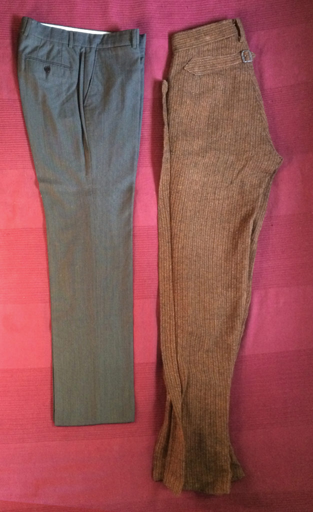 Comparación entre pantalón civil y el de charro